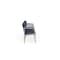 Lesro Lenox Steel 5 Seater with Center Arms, Denim (Blue) Seat, Denim Back, 106.5 W 24.5 L 32 H LS5103 - alternate 3